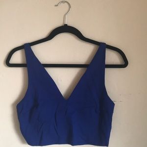 Royal blue crop top